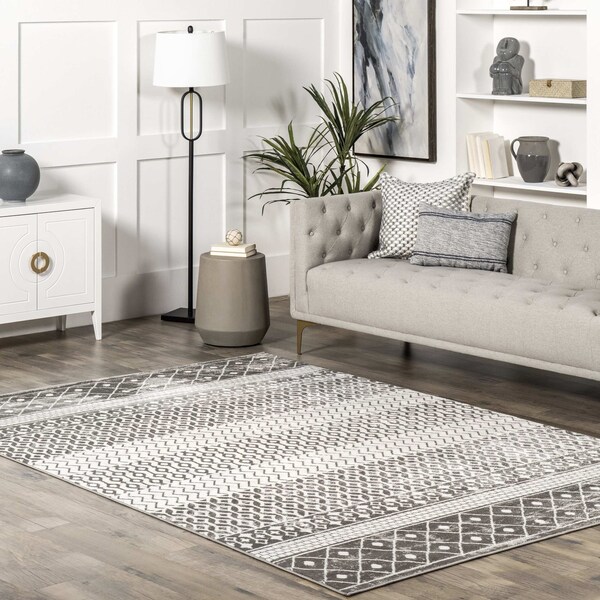 Nuloom Kimberly Transitional Moroccan Banded Area Rug 5ft x 8ft LPBL08A-508 - main